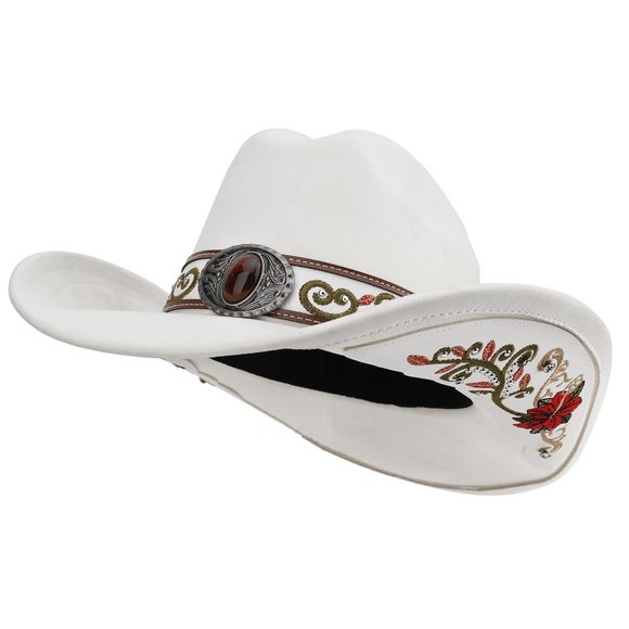 Western Cowboy Hat For Men And Women, Shapeable Big Wide Brim Cowgirl Hat With🦎